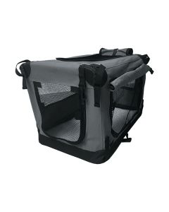 Topmast Nylon Hundetransportbox - Premium - Anthrazit - Faltbar