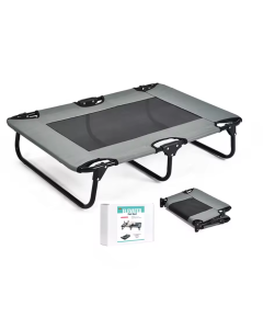 Topmast Hondenstretcher Outdoor - Maat L - Antraciet - Luchtdoorlatend - 125 x 83 cm