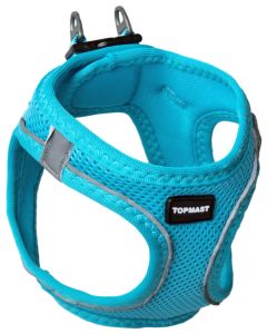 Topmast Airmesh Hondentuig - Click & Go - Verstelbaar - Turquoise