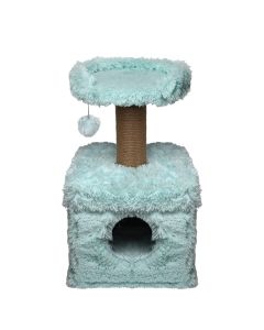 Topmast Krabpaal Fluffy Langhaar - Lima - Lichtblauw