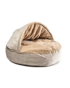 Topmast Hundebett - Katzebett - 65 x 65  cm - Soft Fleece - Beige