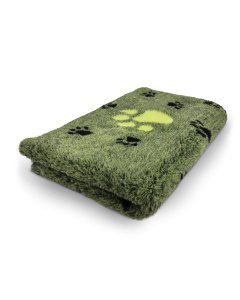 Vet Bed Groen met 3 Kleuren Voetprint Latex Anti Slip