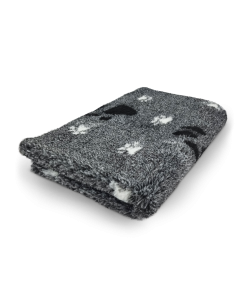 Vet Bed 3 Farbig Big Paw - Antrazite, Schwarz & Weiß - Anti Rutsch Hundematte