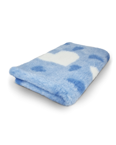 Vet Bed Big Heart - Blau - Anti Rutsch Hundematte