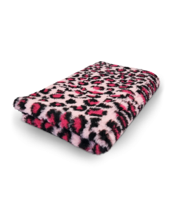 Vet Bed Leopard - Fuchsie - Anti Rutsch Hundematte