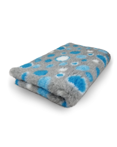 Vet Bed Circles Turquoise Grijs Wit - latex anti-slip. 1495-3