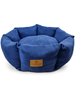 Topmast Dierenmand ComfyNest - 62 cm - Blauw - Polyester Velours