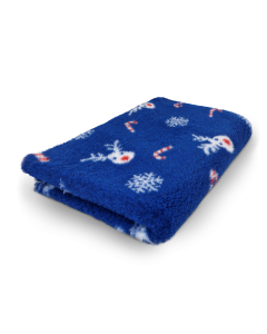 Vet Bed Red-Nosed Reindeer - Anti Rütsch Hundematte - Blau