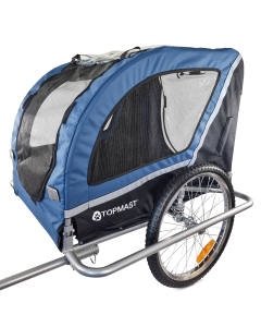 Topmast Hondenfietskar Ease - Met vering - Opvouwbaar - Blauw
