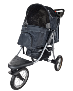 Topmast Hondenbuggy Allround All Terrain - 3 Wielen - Zwart