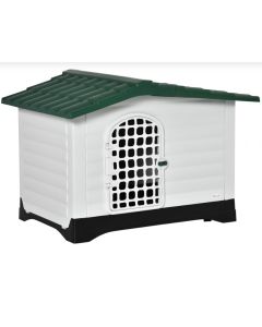 Topmast Hondenhok kunststof Rooftop - weersbestendig Large 111 x 84 x 80 cm - Antraciet