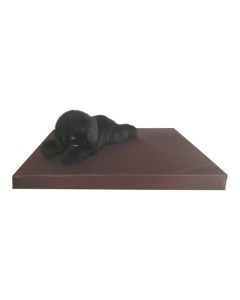 Gezondheidsmatras leatherlook bruin