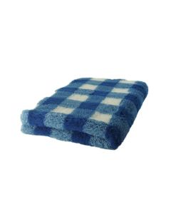 Vet Bed - Checkered Vichy Blue - Antislip Hondenmat