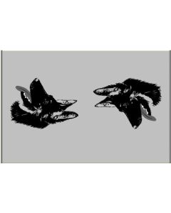 Vet Bed Deutsche Schäferhund Kopf - Gummi Anti Rütsch