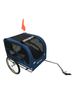 Topmast Hundefahrradanhänger Classic - Faltbar - Blau - XL