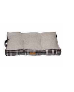 Topmast Derby Series Hondenkussen - Grijs & Bruin- Large - 85 x 68 x 13 cm