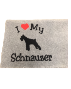 Vet Bed - I love My Schnauzer - Gummi Anti Rütsch