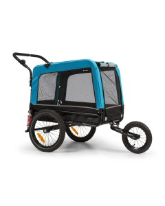 TOPMAST FOCUS  2-in-1 Hondenfietskar - Hondenbuggy - 240 Liter - 600D Oxford Blauw