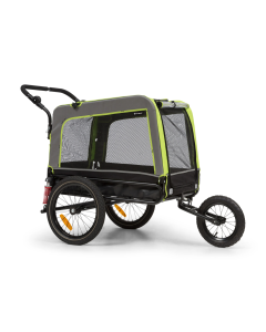 TOPMAST FOCUS 2-in-1 Hondenfietskar - Hondenbuggy - 240 Liter - 600D Oxford Groen