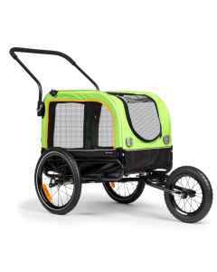 TOPMAST VARIO  2-in-1 Hondenaanhanger & Hondenbuggy Groen Zwart