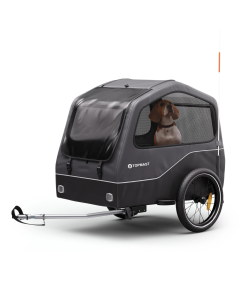 TOPMAST Gold - fietsaanhanger - 334 Liter - Max. 40 kg - Inklapbaar - Antraciet