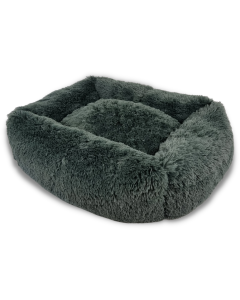 Topmast Fluffy Lounge Serie – Hundebett – Plüsch Haustierbett – Anthrazit