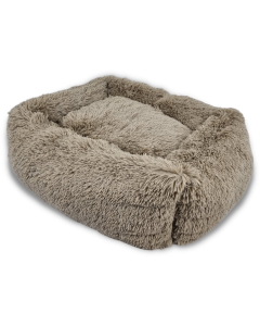 Topmast Fluffy Lounge Series – Hundebett – Plüsch Haustierbett – Taupe
