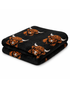 Vet Bed - Highland Cow Rust Brown - Antislip Hondenmat