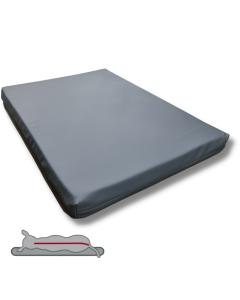 Topmast Orthopädische Hundebett Kunstleder - Anthrazit 