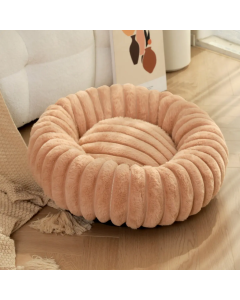 Topmast Donut - Geribbelde Pluche - Taupe - 50 cm