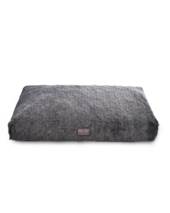 Topmast Hundebett - Langhaar Pluche - weiche Füllung - 91 x 69 cm - Grau