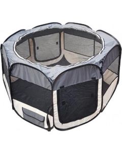 Topmast Welpenfreilauf Nylon Grau - Diameter 125 cm - 61 cm hoch