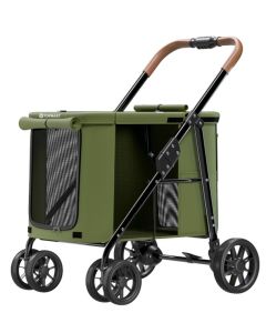 Topmast Hondenbuggy Free life olijfgroen -Max. 25 Kilo