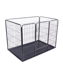 Topmast Welpenfreilauf Square - Anthrazit Beschichtet - Mit Kostenlose PVC Lade