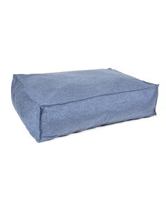 Topmast Hondenkussen Riva - Extra Dik Matras 27 cm - Blauw - Orthopedische silicone vulling