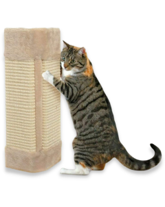 Hoek Krabplank Beige Pluche Sisal klein 50x23cm