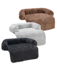 Topmast Hundematte Comfy - Flauschiges Plüsch-Hundebett - Größe M - 90 x 80 cm