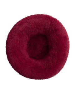 Topmast Fluffy Donut Dierenmand - Bordeaux - Diverse Maten