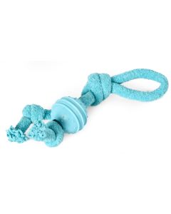 Topmast Knots - Flosstouw met Lus en Bal - Blauw - 8 x 39 cm