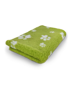 Vet Bed - Limegroen met Witte Pootjes - Antislip Hondenmat