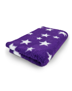 Vet Bed Stars - Royal Paars Wit - Antislip Hondenmat