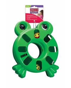 Kong Cat Puzzle Toy Frosch Grun