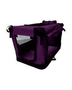 Topmast Nylon Hundetransportbox - Premium - Violett - Faltbar