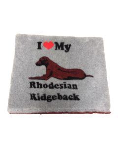 Vet Bed - I love my Rhodesian Ridgeback - Gummi Anti Rütsch