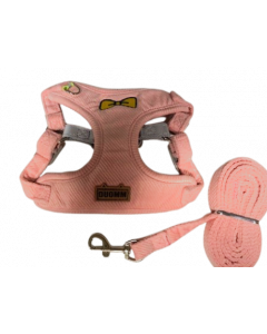 Soft pluche Hondentuigje - Comfort + Zachte Looplijn - Roze