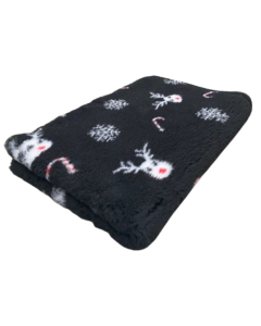 Vet Bed Red-Nosed Reindeer - Anti Rütsch Hundematte - Schwarz