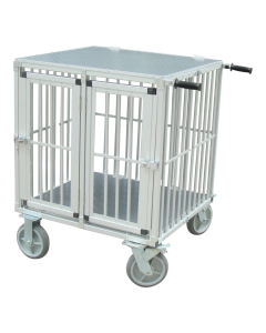 DEMO - Topmast Showtrolley Expose M - Voor 2 Honden - Aluminium - Met Wielen - 90 cm - Alleen AFHALEN