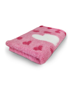 Vet Bed Big Heart - Rosa - Anti-Rutsch Hundematte