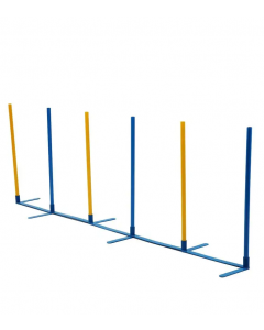 Topmast Agility Slalom set. 6 palen met grondstrip