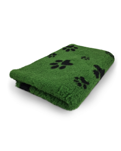Vet Bed - Grün mit Schwarze Pfoten - Anti Rutsch Hundematte